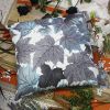 [Blue Maple Leaf] Decorative Pillow Cushion / Floor Cushion (23.6 by 23.6 inches)