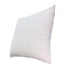 Hugo 20 x 20 Square Accent Throw Pillow; Embroidered Geometric Abstract Pattern; With Filler; White; DunaWest