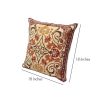 18 x 18 Square Cotton Accent Throw Pillow; Scrolled Floral Pattern; Multicolor; DunaWest