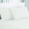 Lanester 4 Piece Deep Pocket Queen Size Microfiber Sheet Set ; White; DunaWest