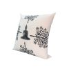 18 x 18 Square Accent Throw Pillow; Meditating Buddha; Soft Polyester Filling; Gray; White; DunaWest