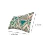 12 x 20 Modern Accent Pillow; Soft Cotton Cover With Filler; Geometric Design; Teal Blue; Beige; Gray; DunaWest