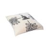 18 x 18 Square Accent Throw Pillow; Meditating Buddha; Soft Polyester Filling; Gray; White; DunaWest