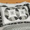 [Francesca] Cotton 3PC Vermicelli-Quilted Printed Quilt Set (Full/Queen Size)