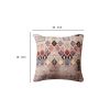 18 x 18 Square Cotton Accent Throw Pillow; Eastern Quatrefoil Print; Multicolor; DunaWest