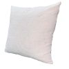 Hugo 20 x 20 Square Accent Throw Pillow; Embroidered Geometric Abstract Pattern; With Filler; White; DunaWest