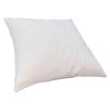 Hugo 20 x 20 Square Accent Throw Pillow; Embroidered Geometric Abstract Pattern; With Filler; White; DunaWest