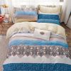 Hannah Blue Damask 100% Cotton 3 pcs Comforter Set