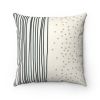 Abstract Black Vertical Lines Cushion Home Decoration Accents - 4 Sizes